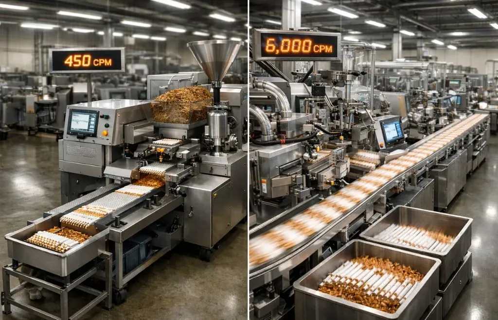 High Speed vs Mid Speed Cigarette Machine: Which Is Right for Your Factory?